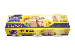 Nekton Tuňák ve slunečnicovém oleji 3 x 80 g