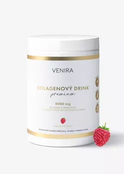 VENIRA PREMIUM kolagenový drink pro vlasy, nehty a pleť, malina, 324g