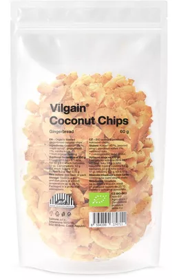 Vilgain Kokosové chipsy BIO perník 60 g