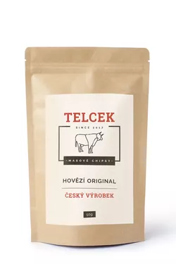 Telcek Hovězí Chipsy sladká paprika 50 g