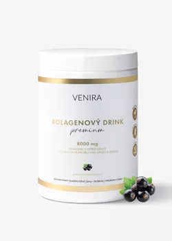 VENIRA PREMIUM kolagenový drink, černý rybíz, 324g