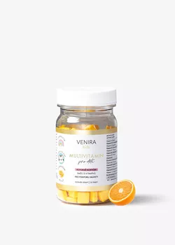VENIRA multivitamin pro děti - pomeranč, 120 tablet